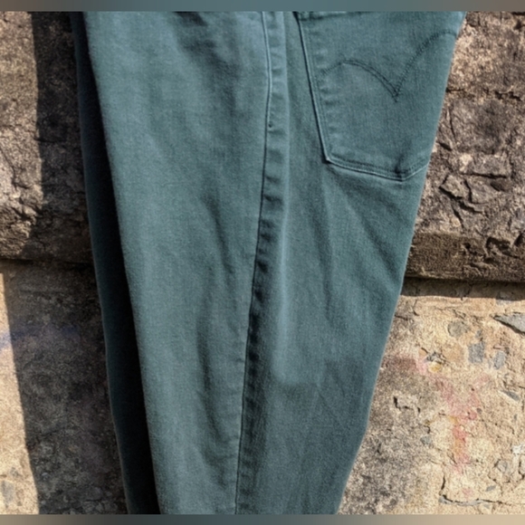 Last chance! Skinny Jeans Vintage Levi's Demi Curve Mid Rise Green Size 6 Womens - Picture 4 of 4